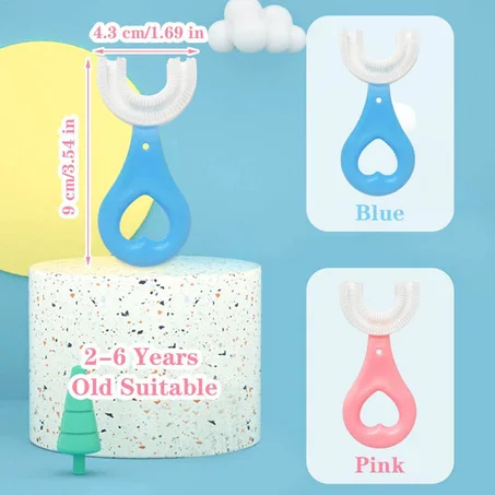 Kids ToothBrush U-Shaped - Heart