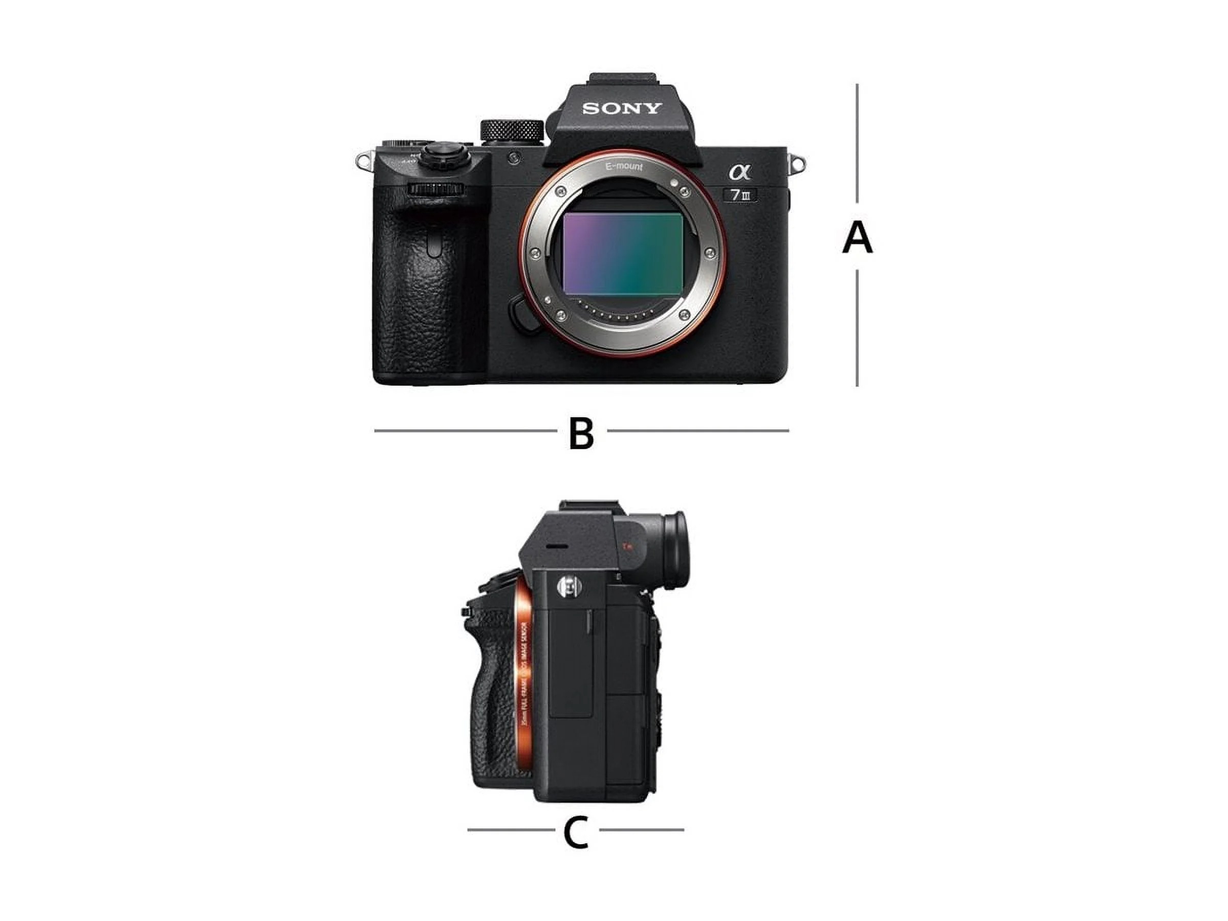 Sony a7 III ILCE-7M3 - Digital camera - mirrorless - 24.2 MP - Full Frame - 4K / 30 fps - body only - Wi-Fi, NFC, Bluetooth