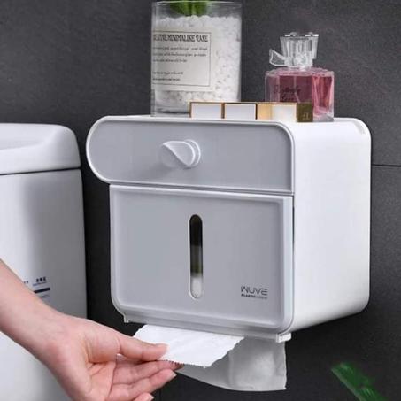 حامل ورق حمام لاصق