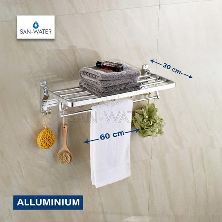 حامل مناشف قابل للطي ألمنيوم