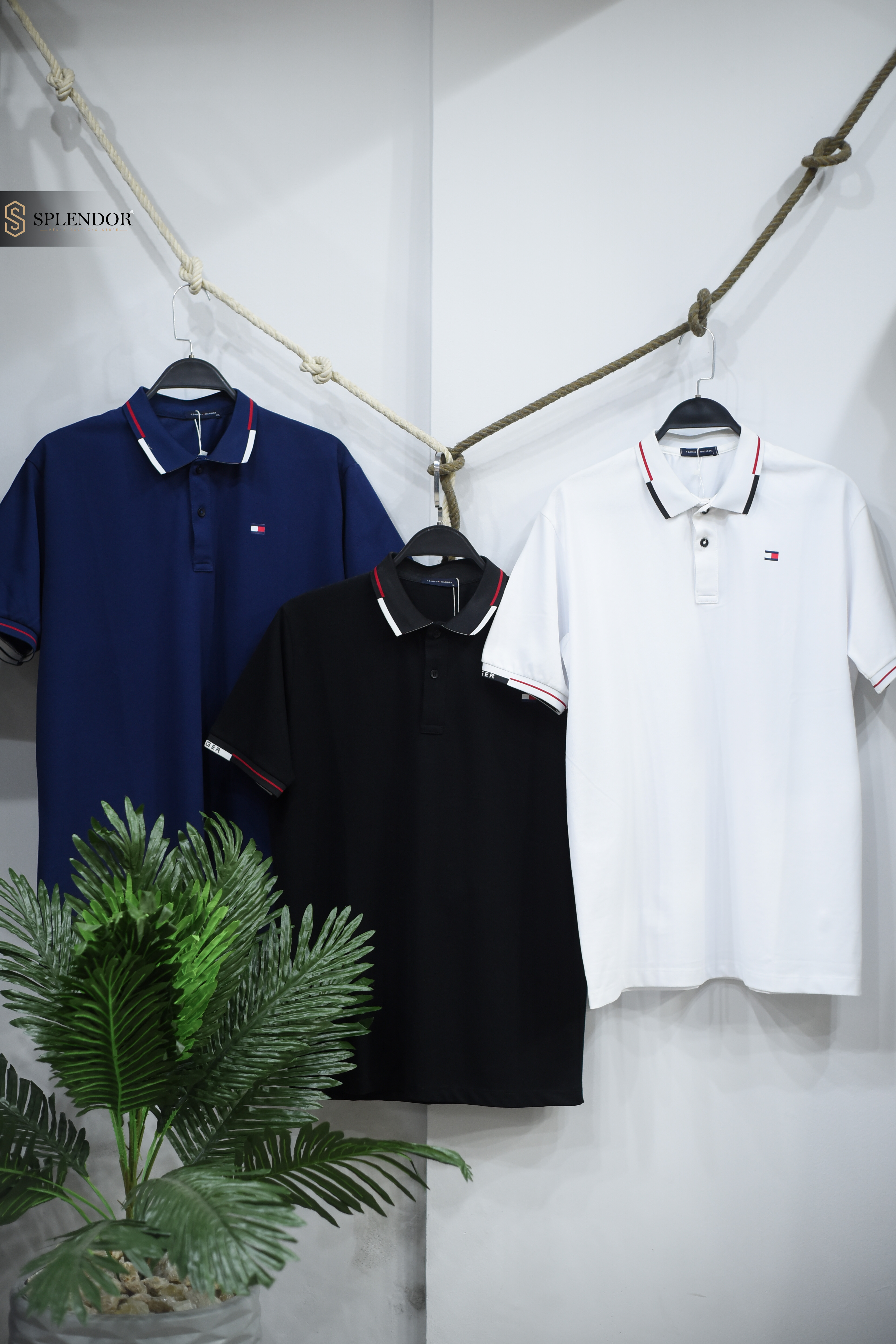 T-SHIRT POLO (TOMMY) بخامه صيفيه مريحه