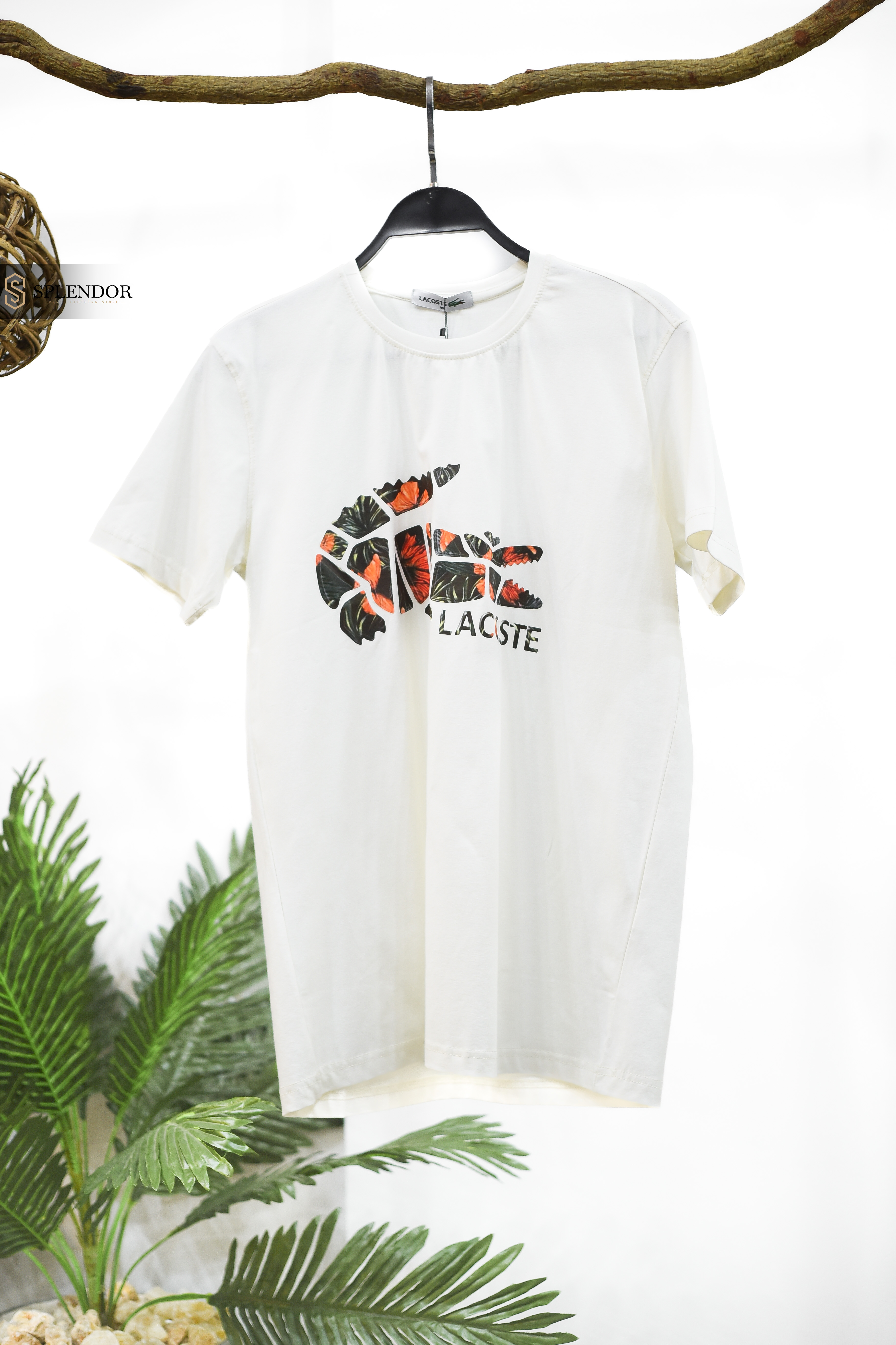 t-shirt (LACOSTE) بخامه صيفيه مريحه
