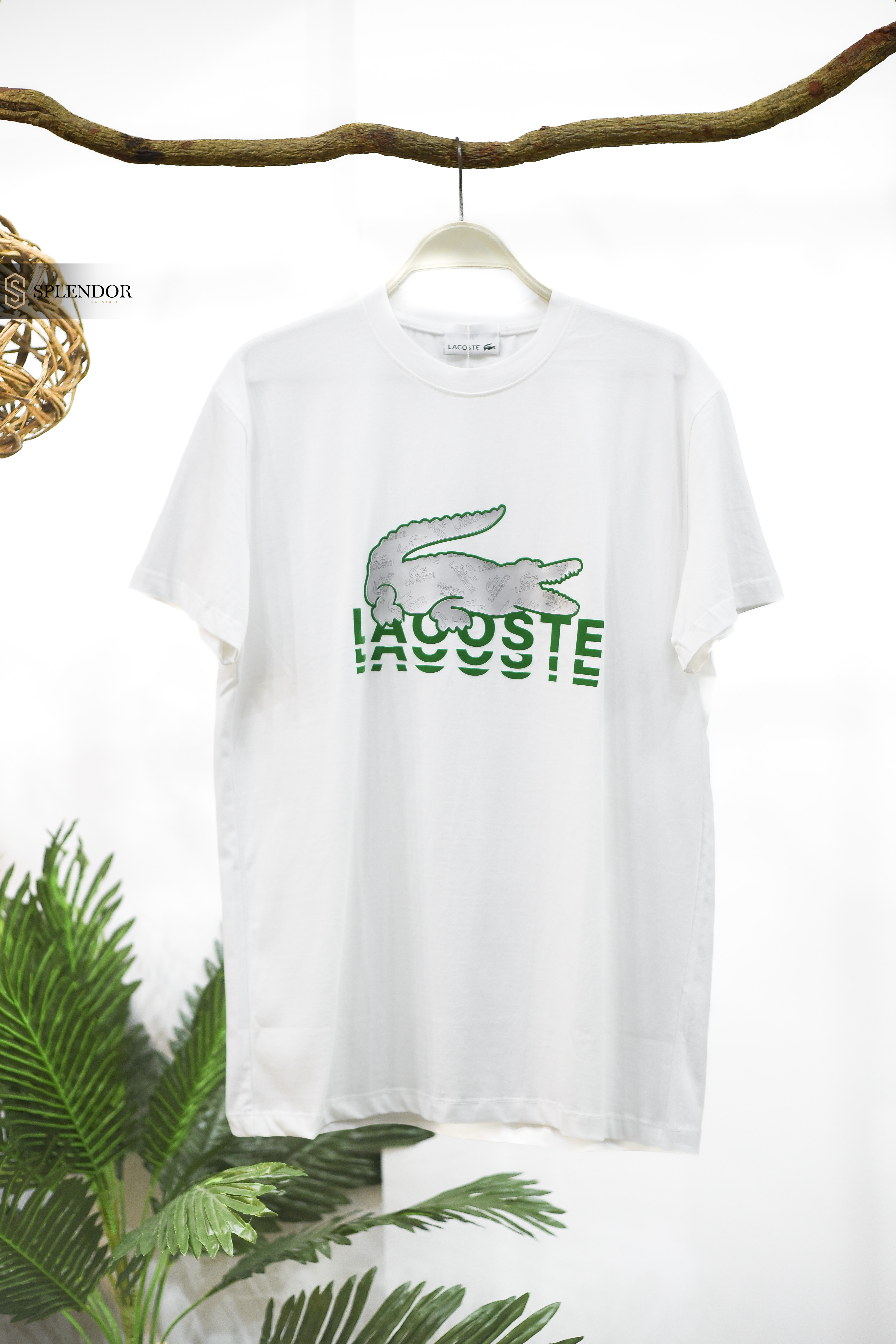 t-shirt (LACOSTE) بخامه صيفيه مريحه