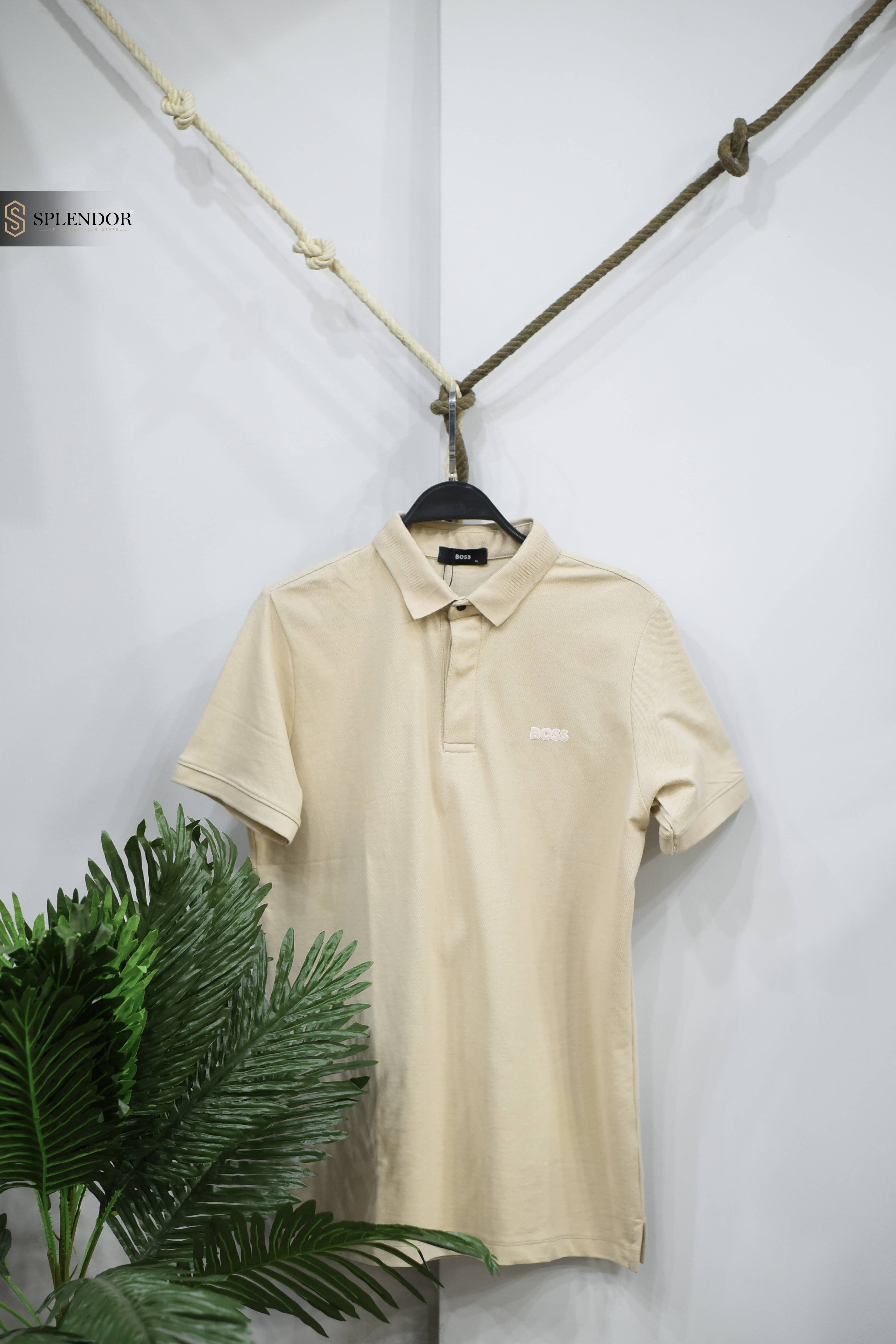 T-SHIRT POLO (BOSS) بخامه صيفيه مريحه
