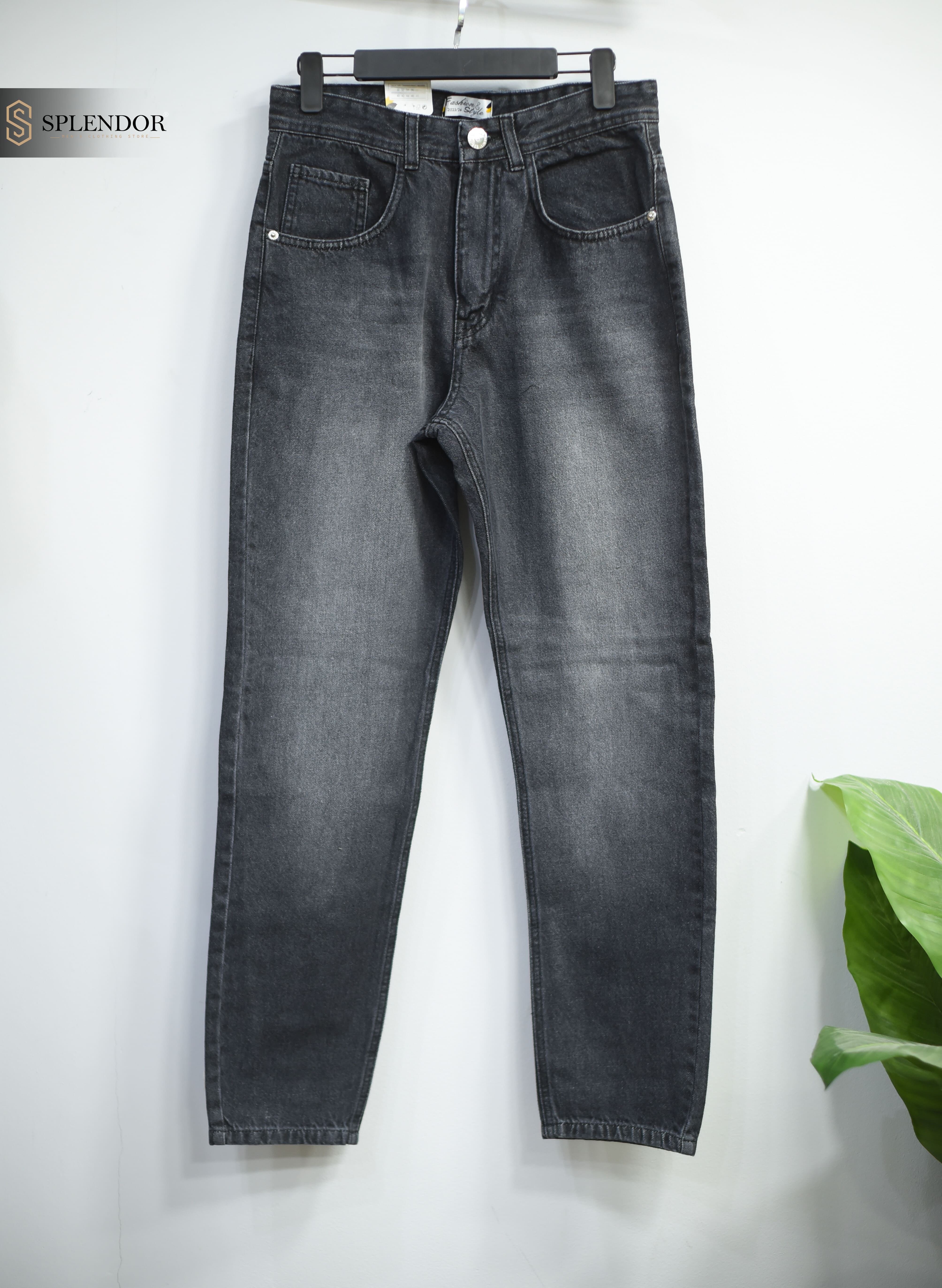 Plain wide leg pants