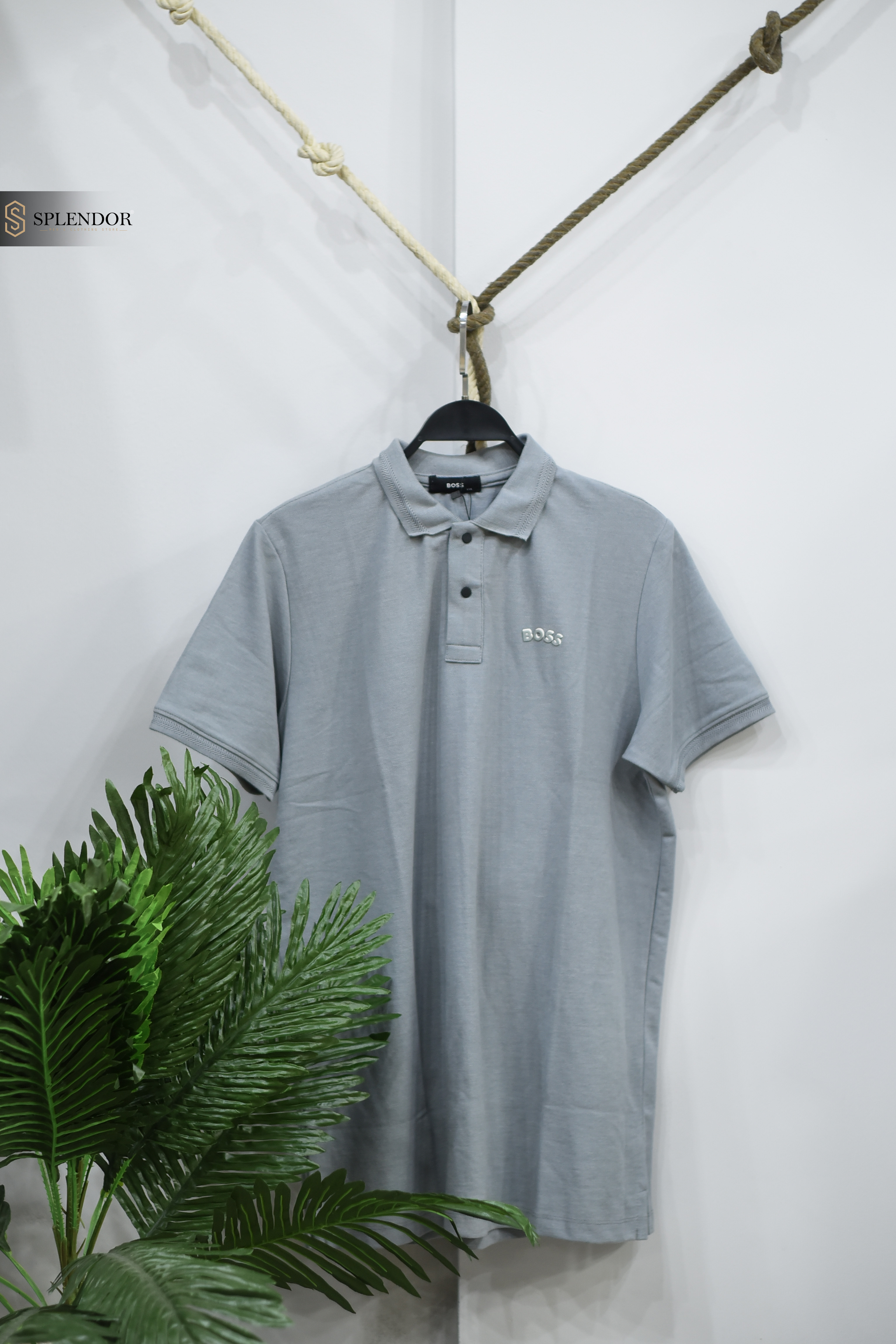 T-SHIRT POLO (BOSS) بخامه صيفيه مريحه