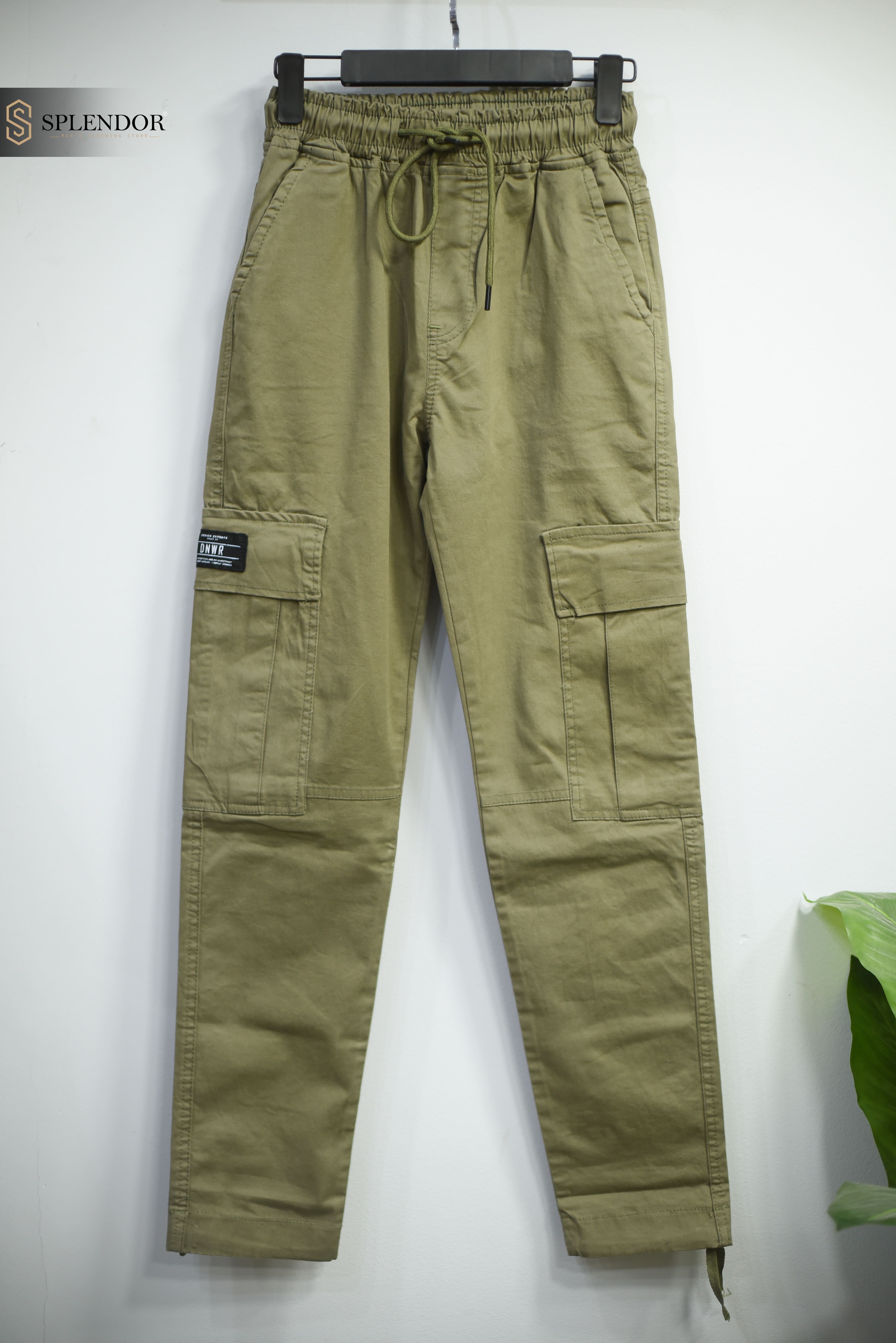 Gabardine cargo pants