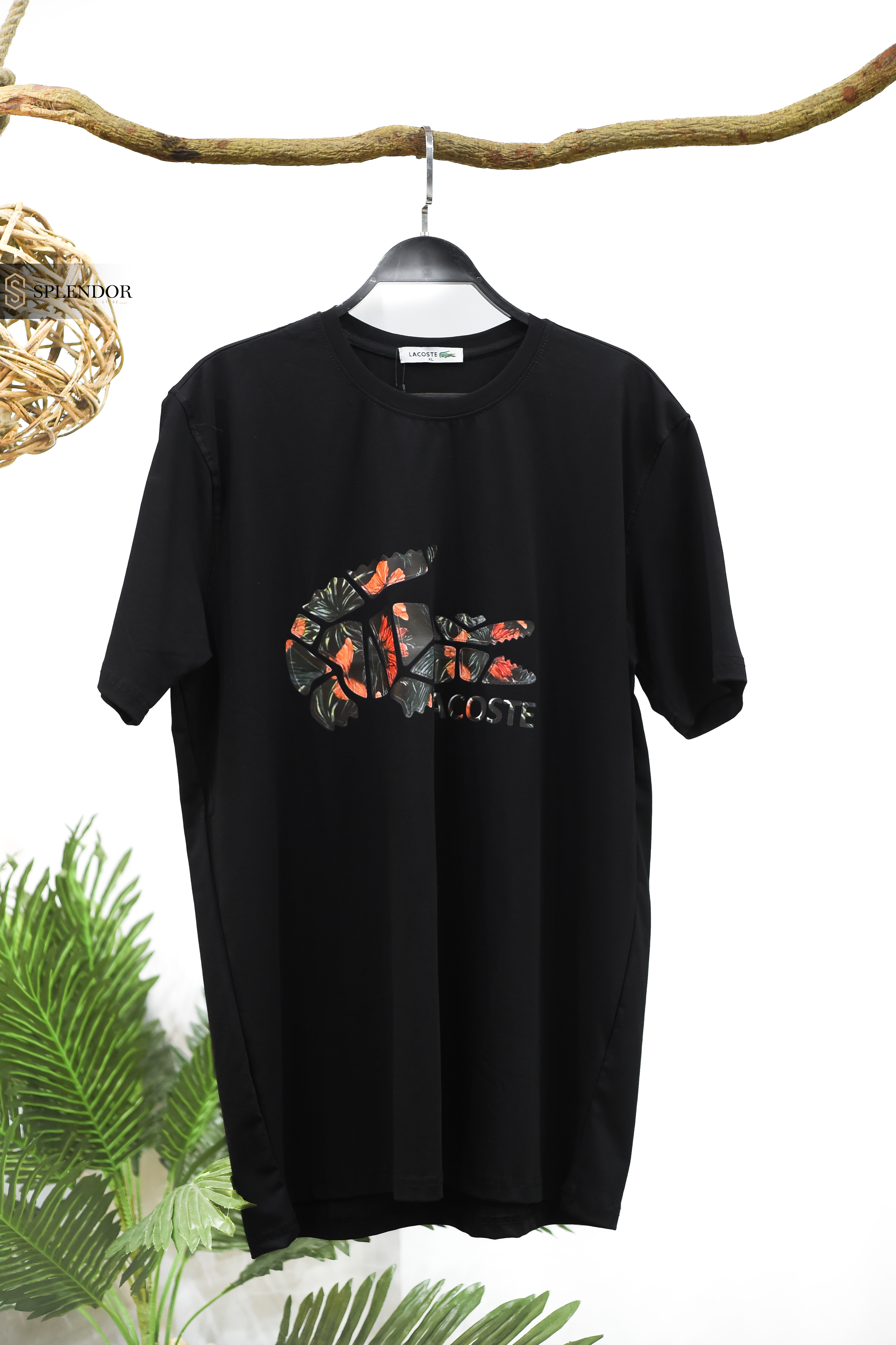 t-shirt (LACOSTE) بخامه صيفيه مريحه