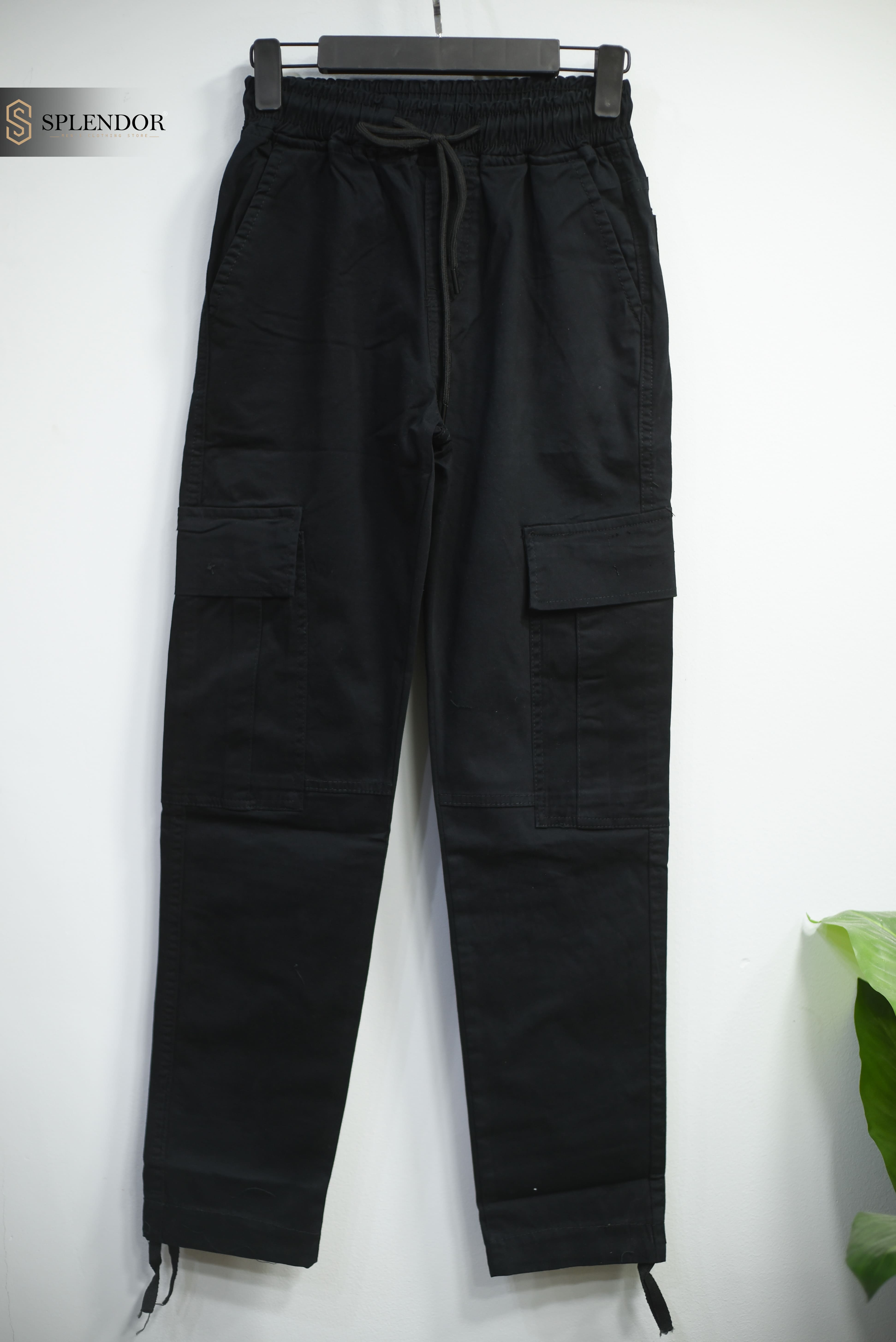 Gabardine cargo pants