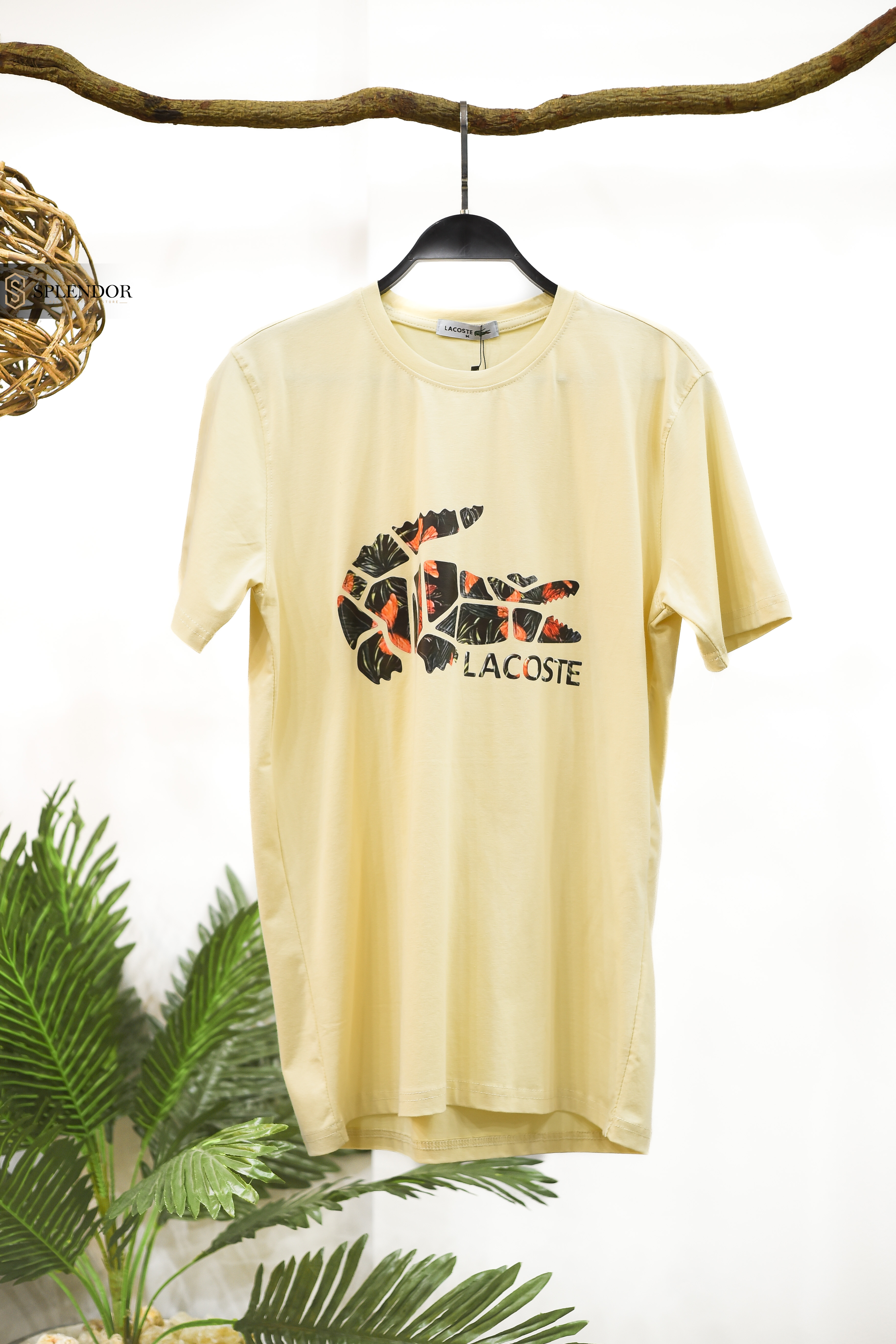 t-shirt (LACOSTE) بخامه صيفيه مريحه