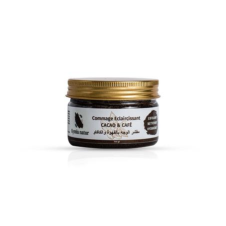 مقشر الوجه بالقهوة و الكاكاو / Gommage éclaircissant cacao & café