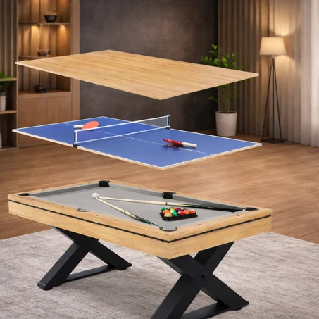Table multi-jeux, ping-pong et billard