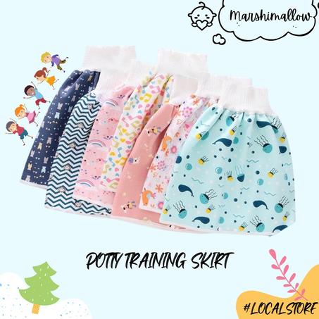 تنورة حفاضات الأطفال للتدريب على استخدام المرحاض، قابلة لإعادة الاستخدام من عمر 0 ​​إلى 12 سنة