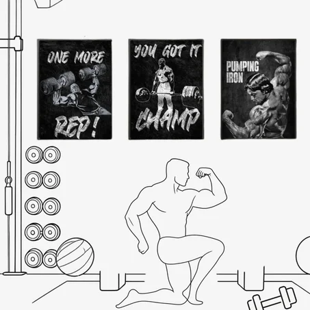 Gym Motivation Frame