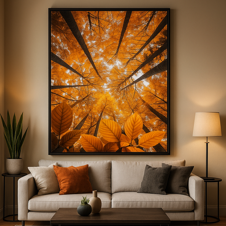 غابة الخريف الذهبية