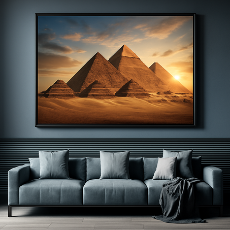 ✨ الأهرامات العظيمة في مصر - تحفة فنية خالدة