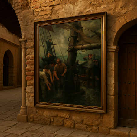 قوة البحّارة في وجه العاصفة 🌊⛵