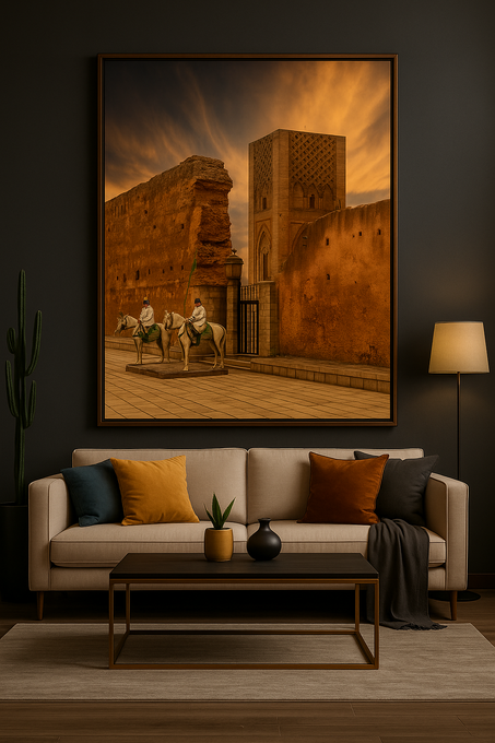 هيبة التاريخ – صومعة حسان فغروب الشمس