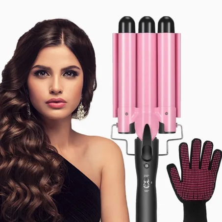 مجعد شعر ثلاثي الأسطوانات بمحرك تيار متردد