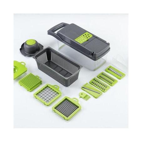 🔪 قطّاعة خضرة متعددة الاستعمالات بمقبض مريح – تقطع، تفرم، وتشرّح بكل سهولة