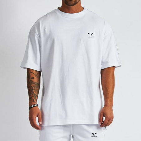 THE WOLFZ T-SHIRT & JOGGER WHITE
