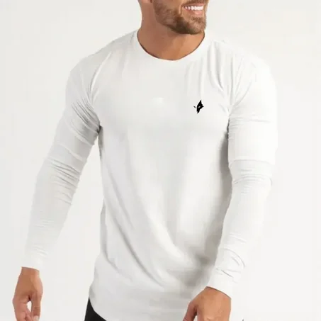 THE WOLFZ LONGSLEEVES FIT- WHITE