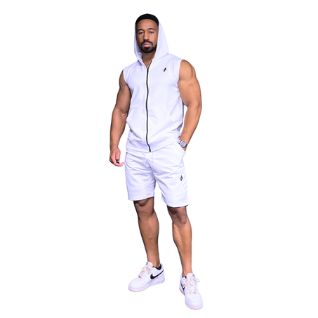 THE WOLFZ SLEEVELESS HOODIE & SHORT