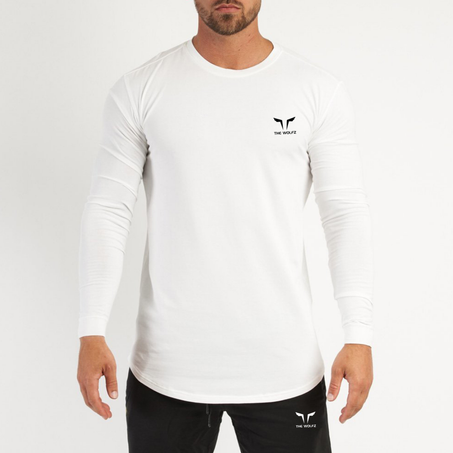 THE WOLFZ LONGSLEEVES & JOGGER FIT - BLACK WHITE