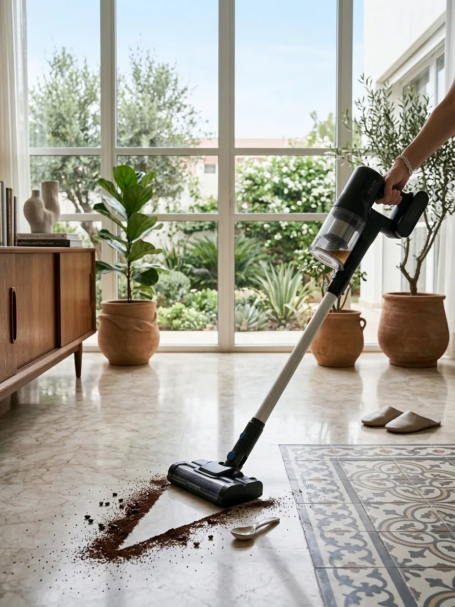 ASPIRATEUR LAVANTE SOL sans fil    مكنسة كهربائية لاسلكية تغسل وتشفط الأرضيات