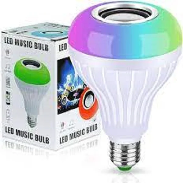 مصباح LED متعدد الإستعمالات 2في1 مكبر صوت بلوتوث متعدد الألوان