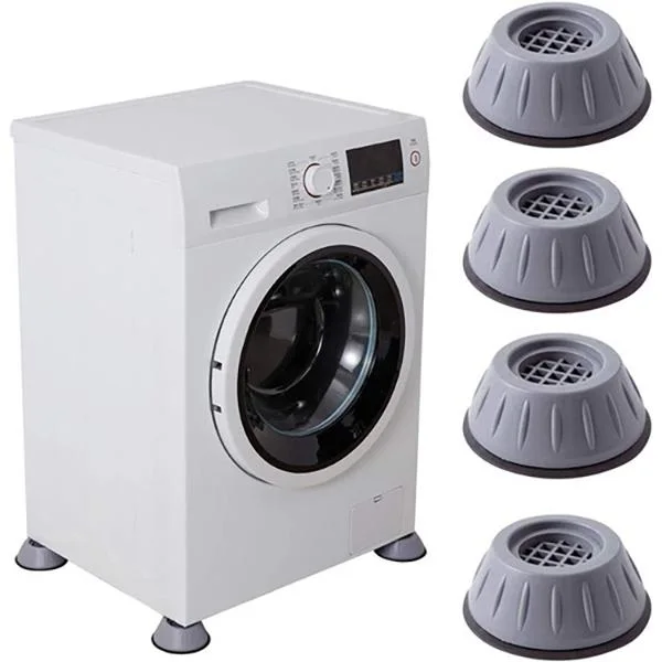Lot de 4 coussinets anti-vibrations pour pieds antidérapants et silencieux pour machine à laver