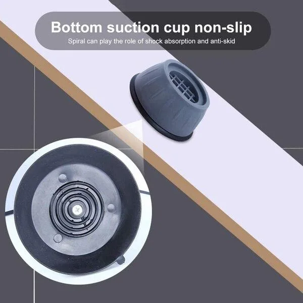 Lot de 4 coussinets anti-vibrations pour pieds antidérapants et silencieux pour machine à laver
