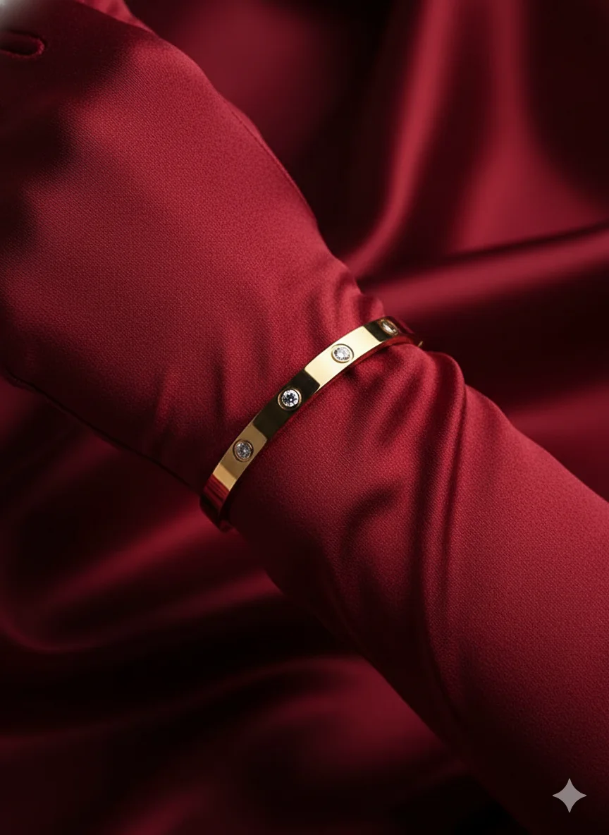 Gold Love Nail Bracelet