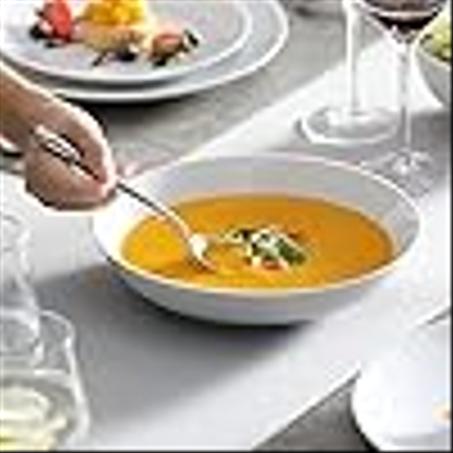 12-Piece Stoneware Dinnerware Set for 4, Geometric Vintage Plates & Bowls, Scratch-resistant Dishwasher & Microwave Safe Dishware, Modern Tableware Service for Everyday Use or Entertaining