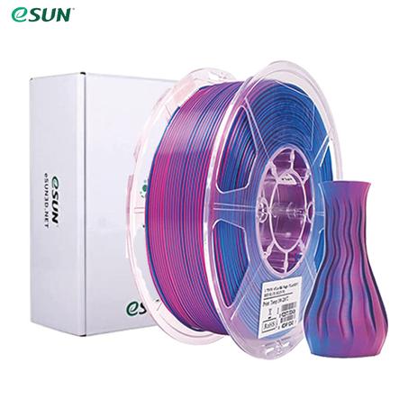 Filament 3D PLA eSUN Silk Magic (rouge + bleu) 1,75 mm 1 kg