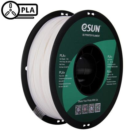 eSUN Filament 3D PLA+ White 1.75mm 1kg