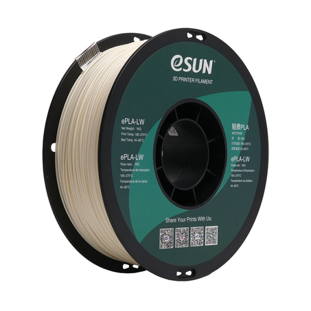 Filament eSUN 3D PLA+ LW Naturel 1,75 mm 1 kg