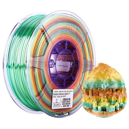 eSUN Silk Filament 3D PLA Rainbow 1.75mm 1kg