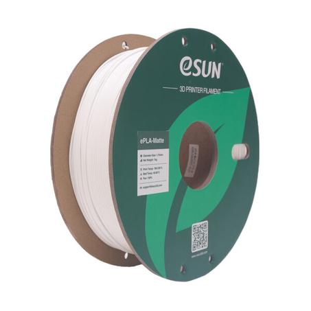 Filament eSUN 3D ePLA-Matte Milky White 1.75mm 1kg
