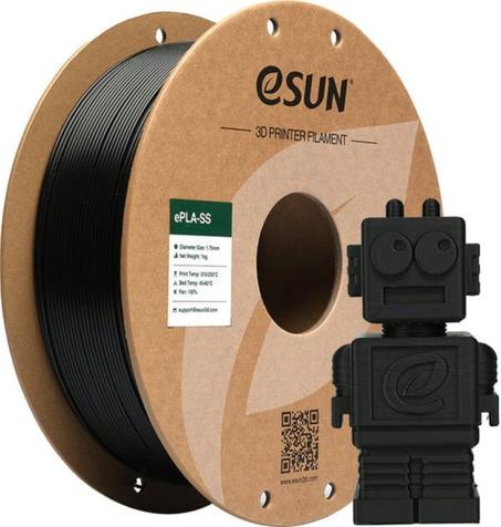 Filament Esun ePLA+SS Noir, 1,75 mm / 1Kg