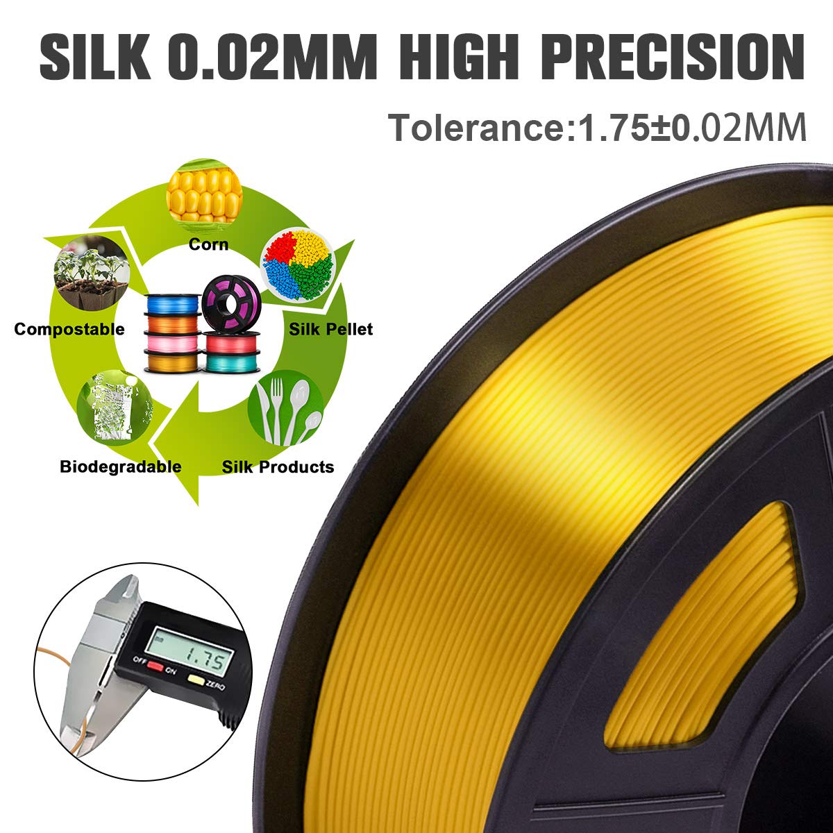 Panneaux Gizmo 3 mm 2,85 mm PLA Filament 1 kg 2,2 lb Maroc