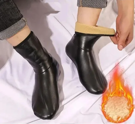 جوارب شتوية مقاومة للماء ببطانة فرو دافئة