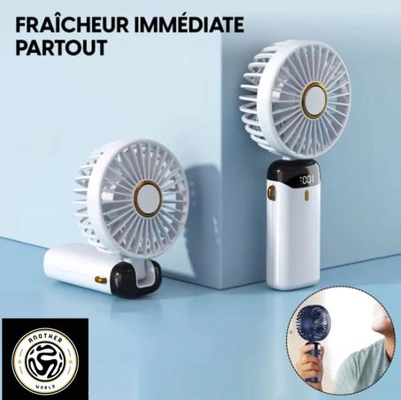 Mini Ventilateur LED Portable Pliable, Fraîcheur, Fonctionnalité et Mobilité