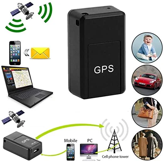 H-COME Magnetic Mini Car SPY GSM GPRS Tracker GPS Real Time Tracking Locator Anti-Lost Device Require SIM Card and TF Card(not Included),Mobile Phone to...