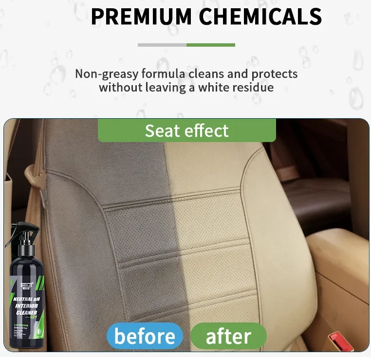 منظف داخلي للسيارة بدرجة حموضة محايدة للتنظيف العميق