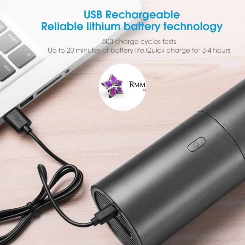 Brigii Mini aspirador, pequeño vacío de mano inalámbrico USB recargable, polvo Buster y soplador 2 en 1, fácil de limpiar...