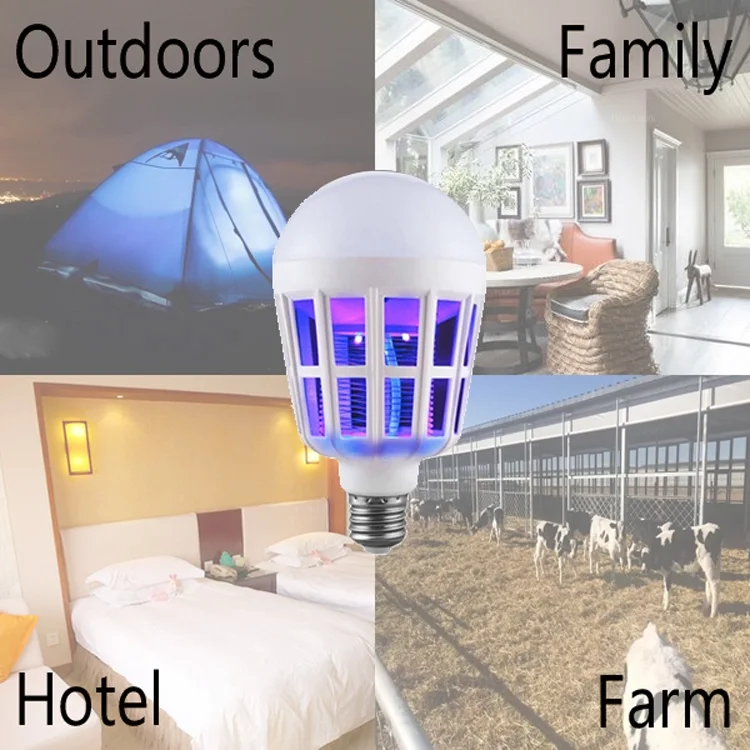 Mosquito Killer Lamp LED Bulb E27 Accueil Bug Zapper