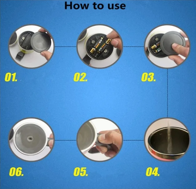 400ml Mugs Automatic Electric Lazy Self Stirring Mug Cup Coffee Milk Mixing Mug Smart Stainless Steel Juice Mix Cup Drinkware (Red)  B