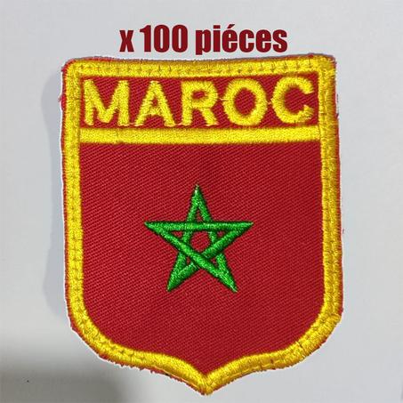 100x عَلم المغرب مطروزة مقاس الِلّباس العسكري