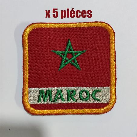 x 5 عَلم المغرب مطروزة مقاس الِلّباس العسكري